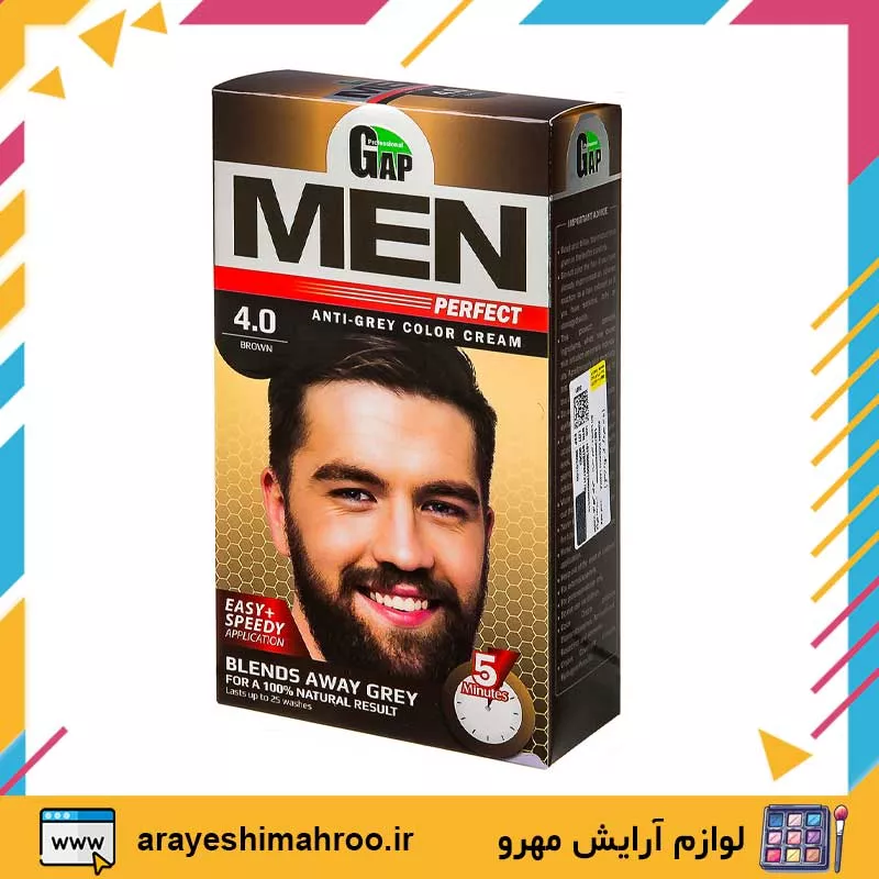رنگ مو مردانه گپ شماره ۰۴
